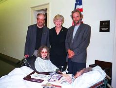 Rep.Tammy Baldwin with Jacki, Gary, Jim and Cheryl