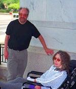 Gary and Jacki outside the Longworth Building
