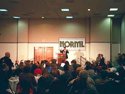 Gary Johnson speaks at the conference