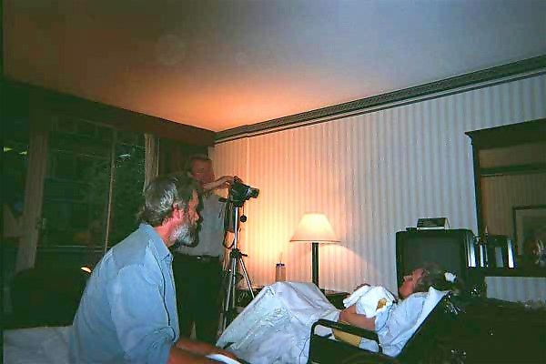 Filming the Bob Barr commercial