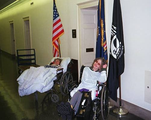 Jacki and Cheryl return to Bob Barr's office -- April 2001