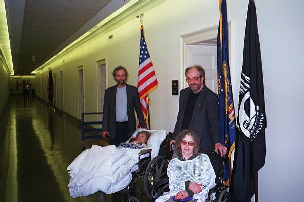 The commando squad returns to ex-US Rep. Bob Barr's office -- April 2001